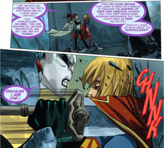 Sharkface Reign is ready to murder everything in Supergirl #5. (Image: DC Comics)